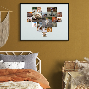 Crea la tua Collage a Cuore su Acrilico per un Regalo Speciale