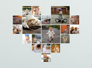 Crea la tua Collage a Cuore su Acrilico per un Regalo Speciale