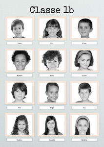 Collage Foto Retro B/N Classe 1b: Personalizza e Regala! Collage Foto Retro B/N Classe 1b: Personalizza e Regala!