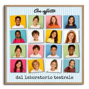 Collage Creativa Scuola con Foto e Dedica