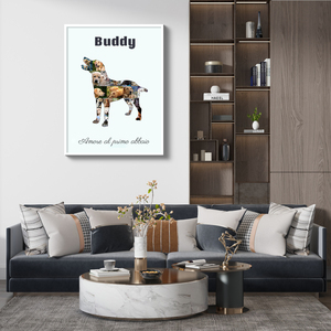Collage Labrador: Personalizza i tuoi ricordi con i tuoi foto e testi