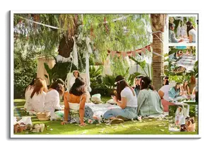 Crea il tuo collage foto festa estiva con testo personalizzato