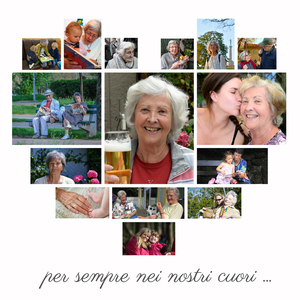 Collage Foto a Cuore per Nonna: Personalizza il tuo messaggio!