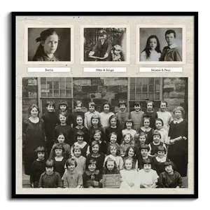 Collage Photo Rétro Personnalisée - Souvenir École Idéal