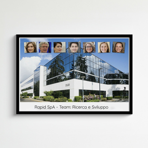 Crea la tua Collage Team su Alu-Dibond - Personalizza ora!