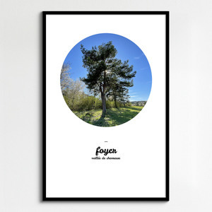 Affiche Portrait avec Photo et Texte Personnalisable - Créez Votre Souvenir Unique