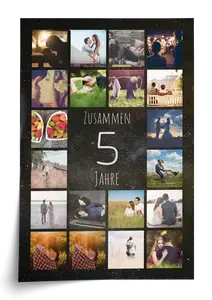 Zahlen-Fotocollage 5 gestalten – für 5 Jahre: 5. Geburtstag, Firmenjubiläum, Holzhochzeit Zahlen-Fotocollage 5 gestalten – für 5 Jahre: 5. Geburtstag, Firmenjubiläum, Holzhochzeit