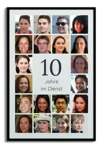 Fotocollage Zahl 10 - erstelle dein Geschenk zum 10. Jubiläum: Firma, Hochzeit, Verein Fotocollage Zahl 10 - erstelle dein Geschenk zum 10. Jubiläum: Firma, Hochzeit, Verein