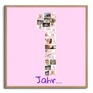 Personalisierte Collage „Mein erstes Jahr“ zum 1. Geburtstag