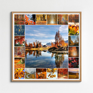 Collage foto natura 4 stagioni - crea e stampa premium con modelli per paesaggi e animali Collage foto natura 4 stagioni - crea e stampa premium con modelli per paesaggi e animali