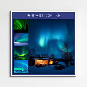 Natur-Fotocollage: Drucke deine Fotos – Polarlichter, Regenbogen, Gewitter in Premiumdruck