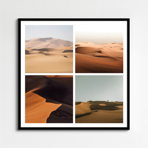 Natur-Fotocollage Wüste, Dünen & Eiswelten – erstelle jetzt deine Collage als Premiumdruck