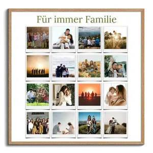 Familien-Fotocollage Polaroid-Stil, beschriftbar