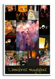 Collage photo défilé de lanternes Saint-Martin – créez la vôtre, texte personnalisé