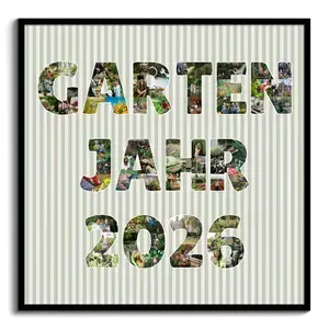 GARTENJAHR Fotocollage <Jahreszahl> mit Naturfotos