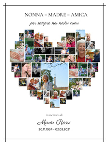 Crea la tua Collage Commemorativa a Cuore per un Ricordo Indimenticabile Crea la tua Collage Commemorativa a Cuore per un Ricordo Indimenticabile