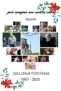 Crea il tuo collage commemorativo: Cuore con fiori e testi personalizzabili Crea il tuo collage commemorativo: Cuore con fiori e testi personalizzabili