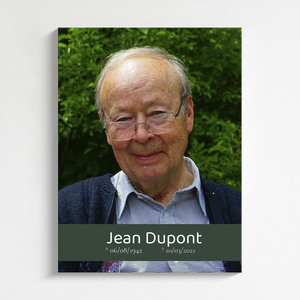 Portrait Monochrome Mémoire Personnalisée – Créez un hommage inoubliable