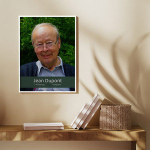 Portrait Monochrome Mémoire Personnalisée – Créez un hommage inoubliable
