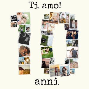 Crea una Collage Fotografiche "10" per il tuo Anniversario o Evento Speciale Crea una Collage Fotografiche "10" per il tuo Anniversario o Evento Speciale
