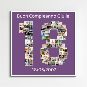Crea la tua Collage di Foto a Forma di Numero 18: Sorprendi con un Regalo Unico! Crea la tua Collage di Foto a Forma di Numero 18: Sorprendi con un Regalo Unico!