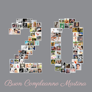 Crea collage foto "20" per il compleanno: personalizza e sorprendi! Crea collage foto "20" per il compleanno: personalizza e sorprendi!