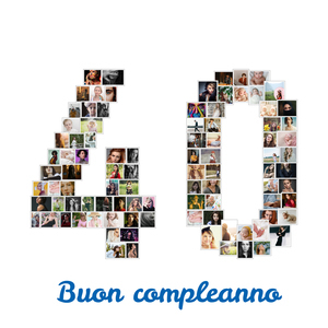Crea la tua Collage "40" personalizzata per momenti indimenticabili Crea la tua Collage "40" personalizzata per momenti indimenticabili