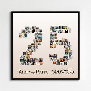Collage Numérique Personnalisée: Affiche Photo Anniversaire Collage Numérique Personnalisée: Affiche Photo Anniversaire