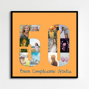 Crea una Collage Foto per 50 Anni: Regalo Unico per Compleanno o Nozze d'Oro Crea una Collage Foto per 50 Anni: Regalo Unico per Compleanno o Nozze d'Oro