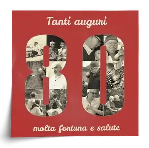 Crea una collage '80' con tue foto per un compleanno indimenticabile! Crea una collage '80' con tue foto per un compleanno indimenticabile!