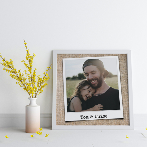 Crea il tuo poster Polaroid: ricordi di famiglia con nomi personalizzati