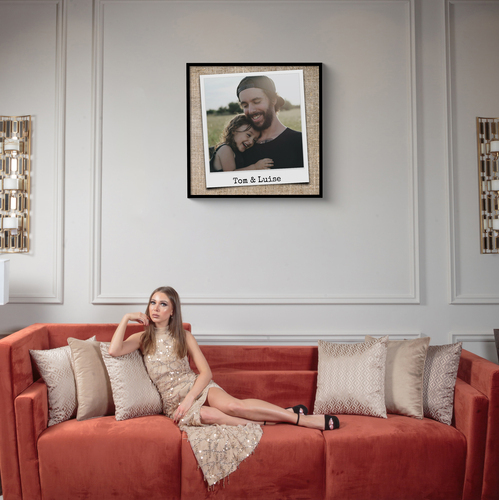Crea il tuo poster Polaroid: ricordi di famiglia con nomi personalizzati