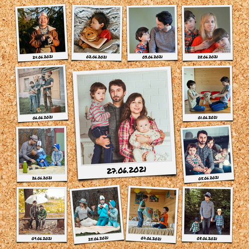 Créez votre Collage Polaroid Personnalisée avec Photos et Texte