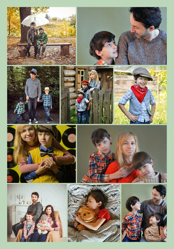 Fotocollage „Du & Ich“ auf Poster – im Hochformat 30x45cm