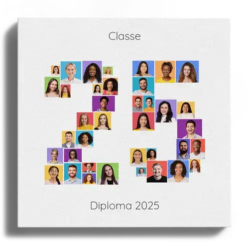 Persone dell anno di laurea come collage di foto