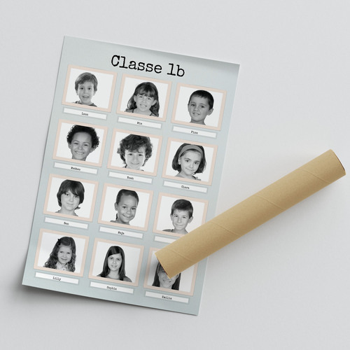 Collage Photo Rétro Enfants Personnalisée