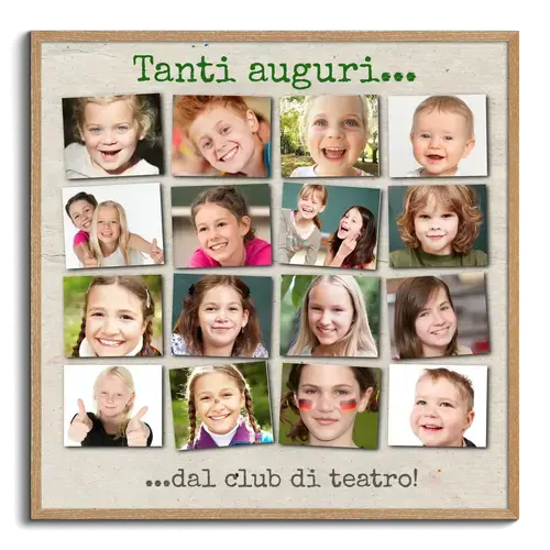 Crea una memoria scolastica unica: Fotocollage personalizzato per la tua classe!