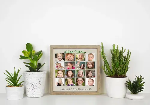 Gestaltungsidee Schul-AG Fotocollage im Raster Stil