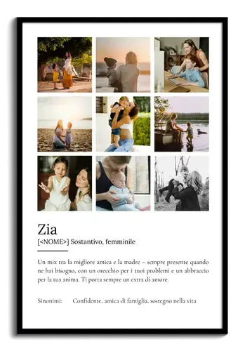 Crea un Poster Definitivo per la tua Zia con Foto e Testo Personalizzato