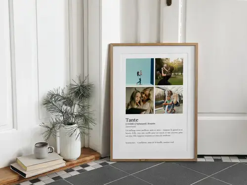 Poster Définition Tante – Style Duden, Personnalisé