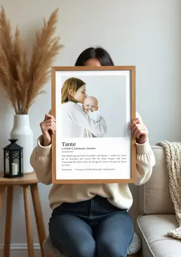 Definitions-Poster 'Tante': Personalisierbar mit Fotos