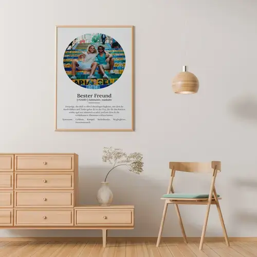 Definitions-Poster 'Bester Freund' personalisierbar