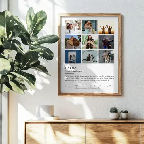Definitionsposter 'Bestie' – Dein Abenteuerpartner