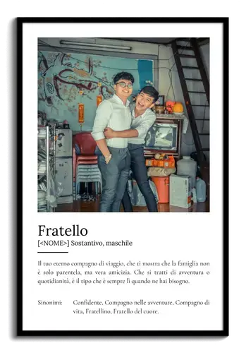 Poster definizione personalizzato 'Fratello'