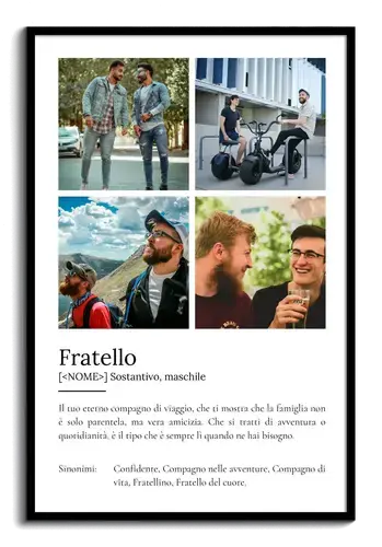 Poster definizione personalizzato 'Fratello'