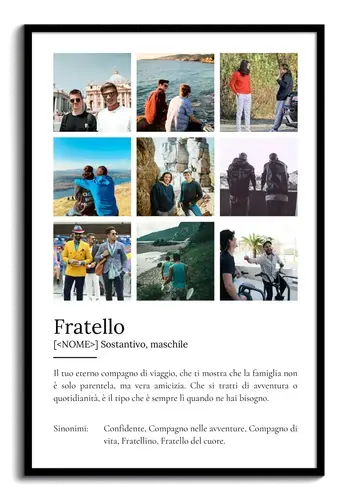 Poster definizione personalizzato 'Fratello'