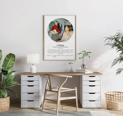 Poster Definizione "Collega": Personalizzabile