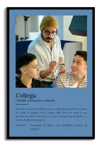 Regala un Poster 'Collega' personalizzato: Crea il tuo con foto e definizione!