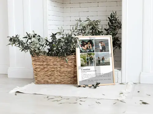 Poster Définition « Cousine » personnalisable