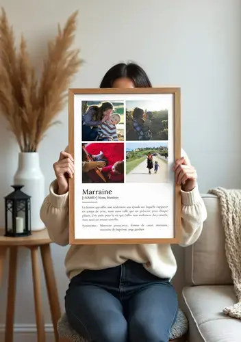 Définition-Poster Marraine personnalisable